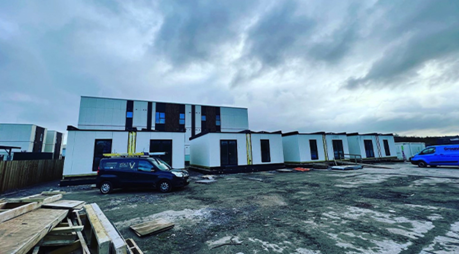 The Old Gas Works Site, Ferry Road, Cardiff - VoltSecure on site at the Passivhaus Plus modular housing development