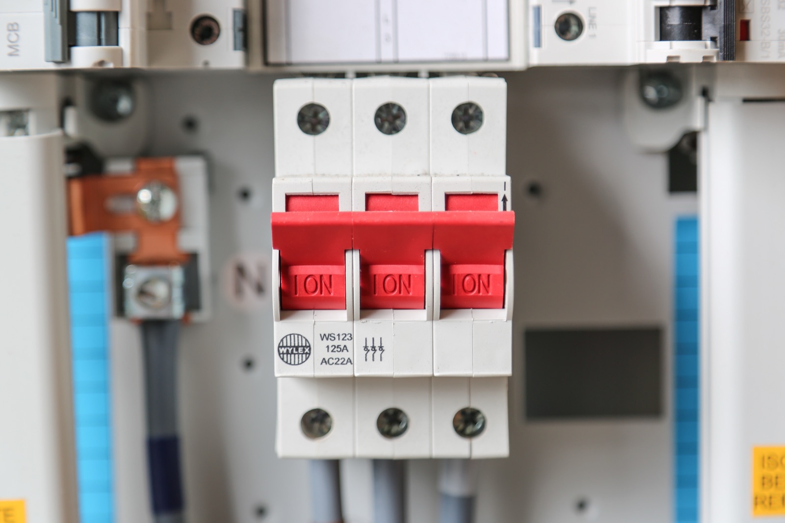 Specialty aspirating-system isolator switchgear, VoltSecure install